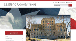 Desktop Screenshot of eastlandcountytexas.com