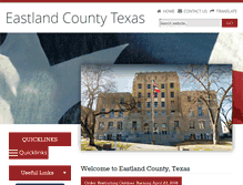 Tablet Screenshot of eastlandcountytexas.com